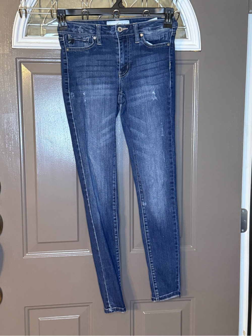 Dark Blue High-Rise Skinny Jeans - Women's Stretch Denim